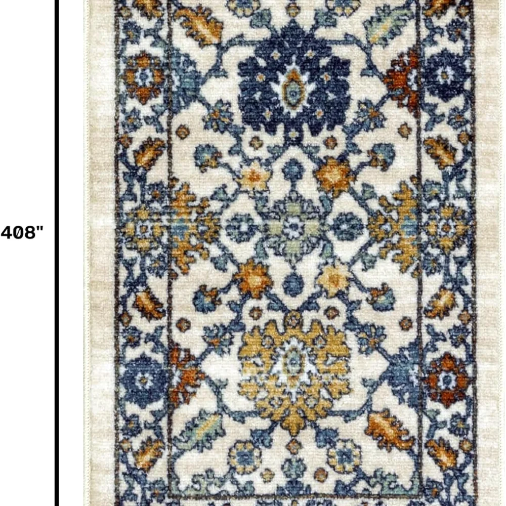 Benton Oriental Accent Rug, 20" x 34", Beige, view 2