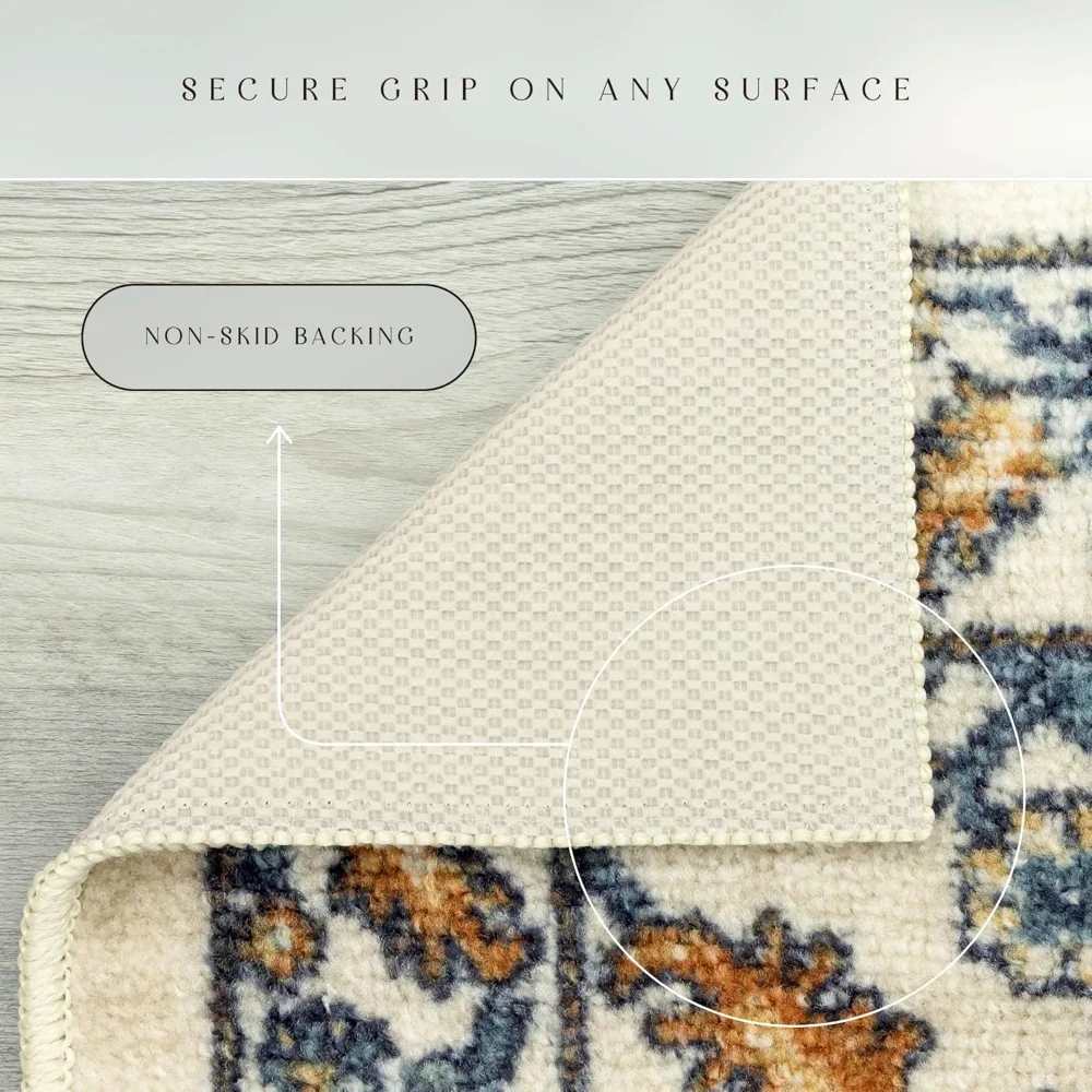 Benton Oriental Accent Rug, 20" x 34", Beige, view 6