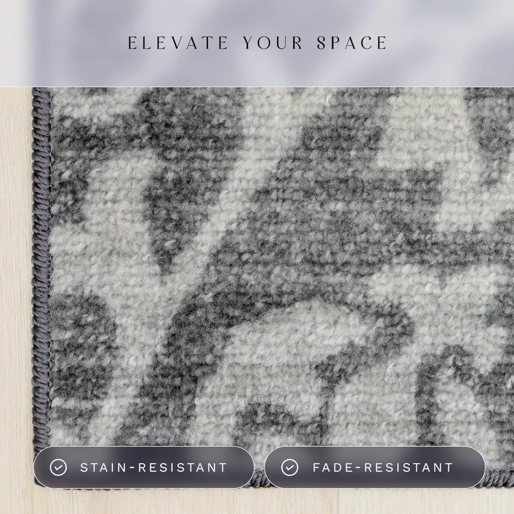 Exeter Floral Accent Rug, 2'6" x 3'10", Grey, view 4