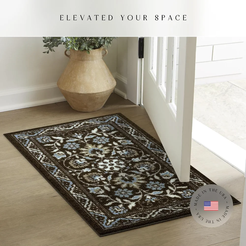 Florence Accent Rug, 1'8" x 2'10", Coffee Brown, view 3