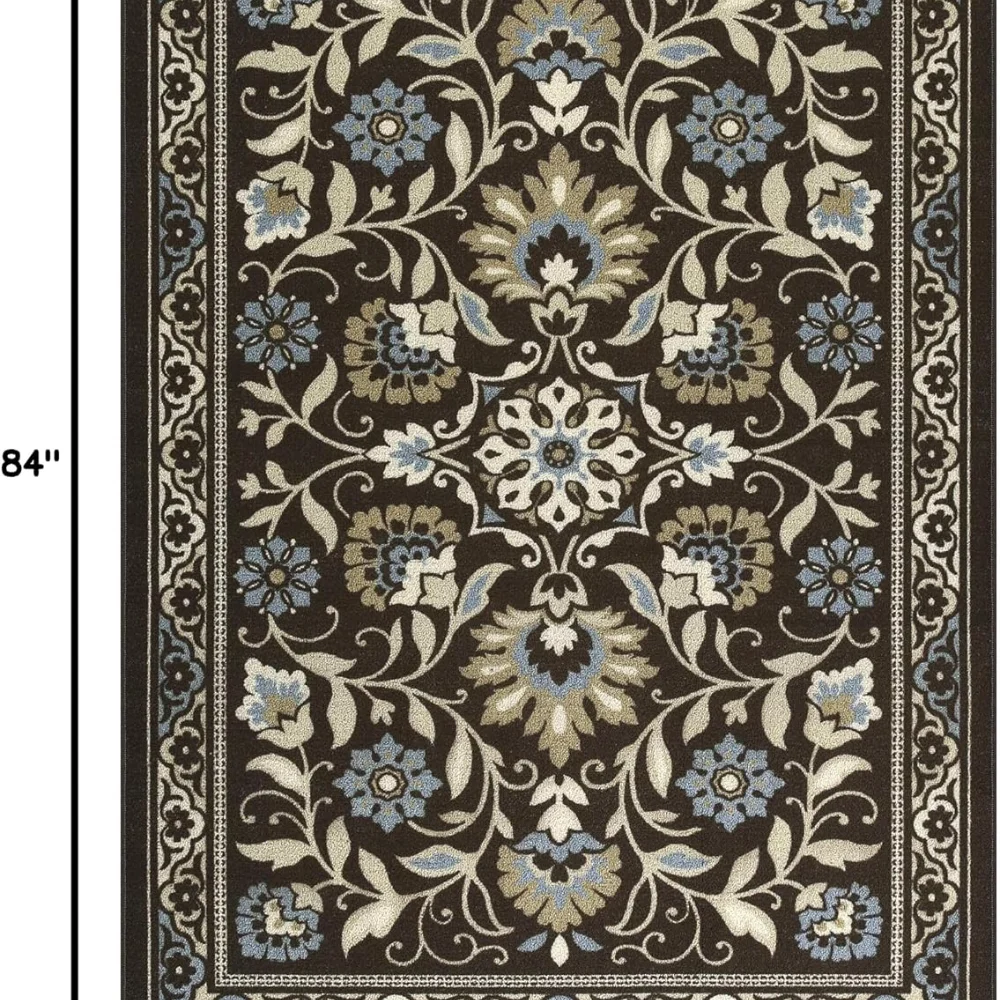 Florence Area Rug, 5' x 7', Coffee Brown, view 2