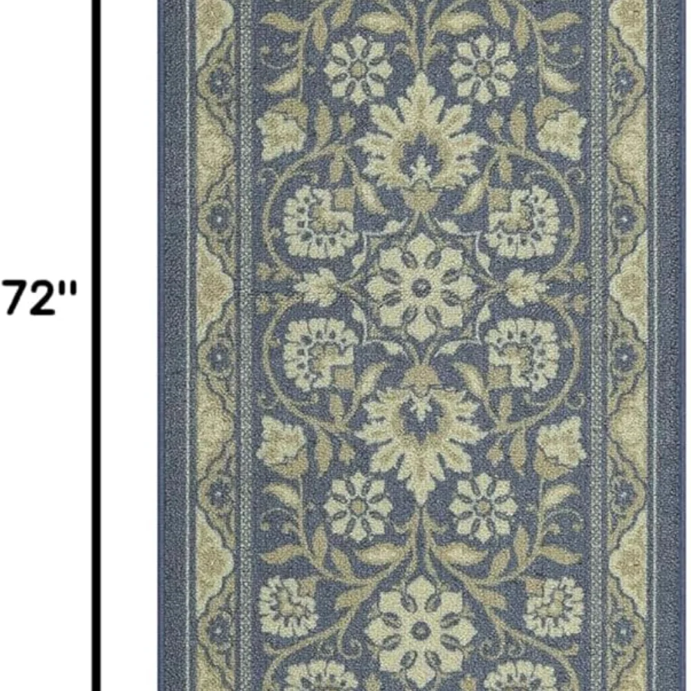 Florence Runner, 2' x 6', Blue, view 2