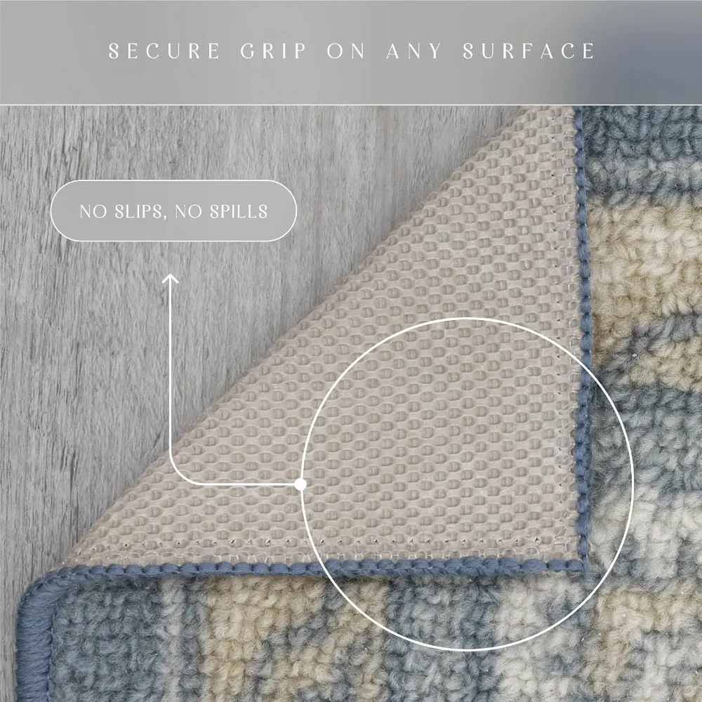 Florence Runner, 2' x 6', Blue, view 6