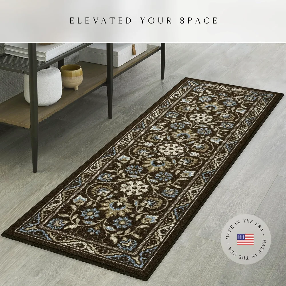 Florence Runner, 2' x 6', Coffee Brown, view 3
