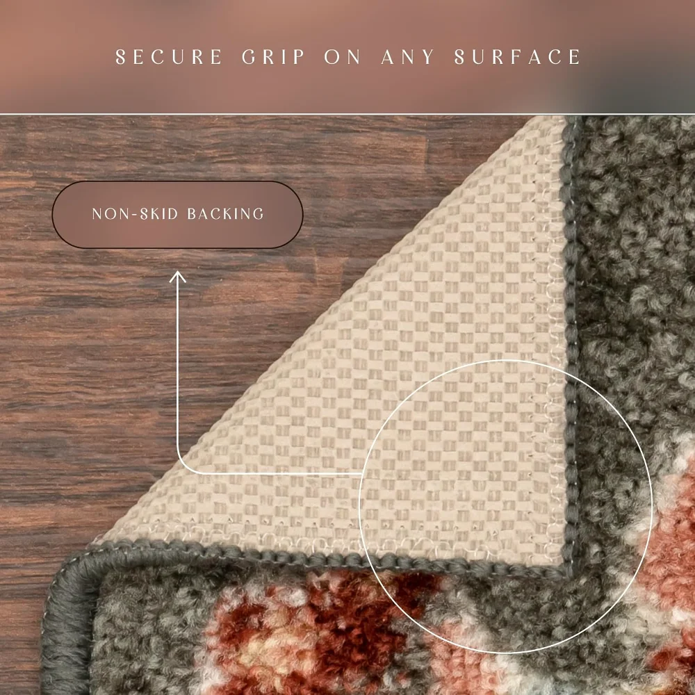 Gardena Floral Accent Rug, 2'6" x 3'10", Grey, view 5