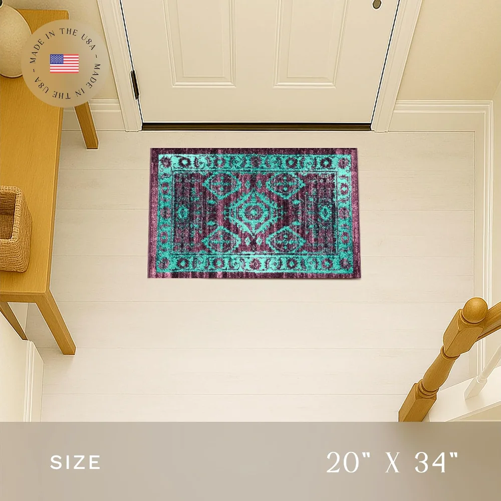 Georgina Traditional Accent Rug, 1'8" x 2'10", Wineberry, view 2