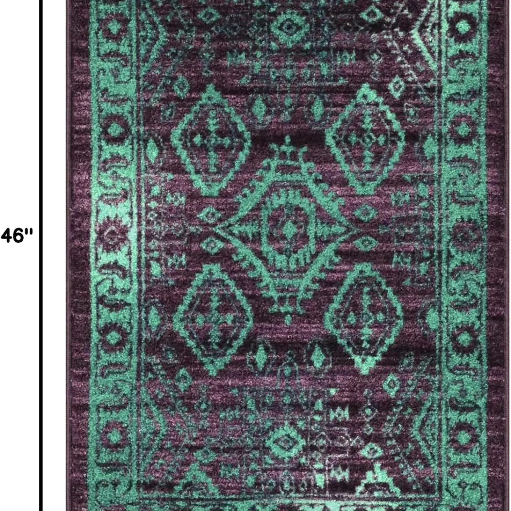 Georgina Traditional Accent Rug, 2'6" x 3'10", Wineberry, view 3