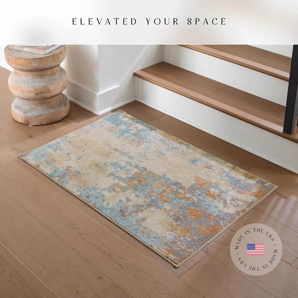 Horizon Modern Abstract Accent Rug, 2'6" x 3'10", Desert Sand, view 3