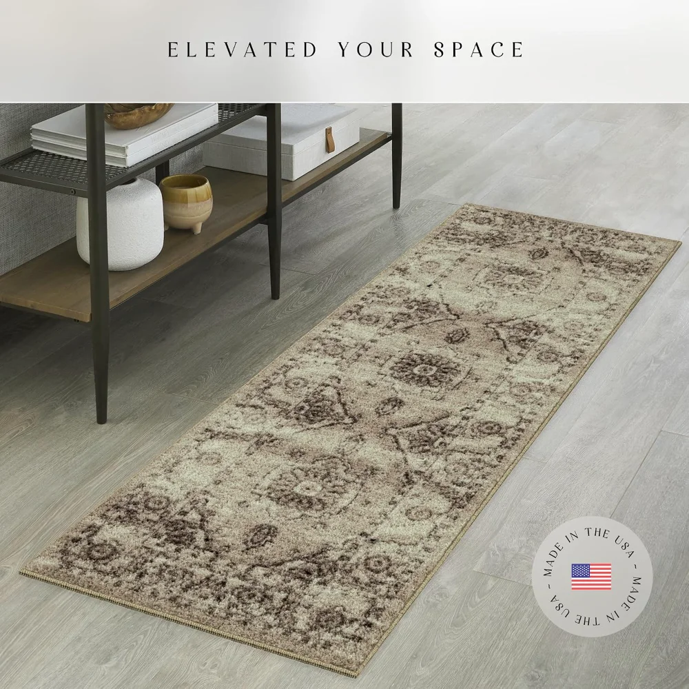 Lexington Farmhouse Runner, 2' x 6', Taupe, view 2