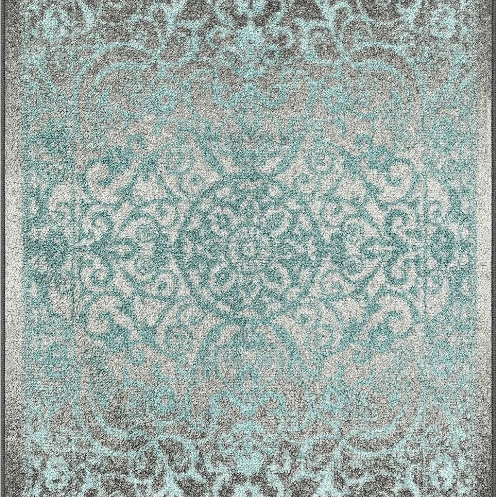 Pelham Vintage Medallion Accent Rug, 2'6" x 3'10", Grey