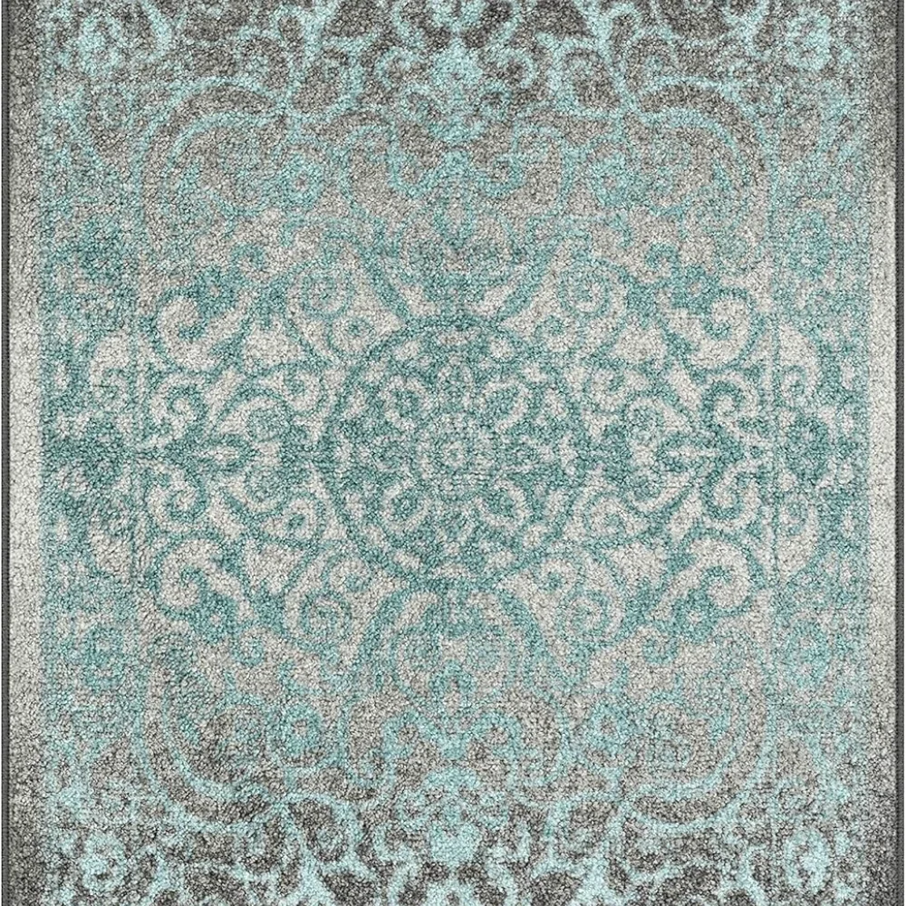 Pelham Vintage Medallion Pet Mat, 3'4" x 5', Grey