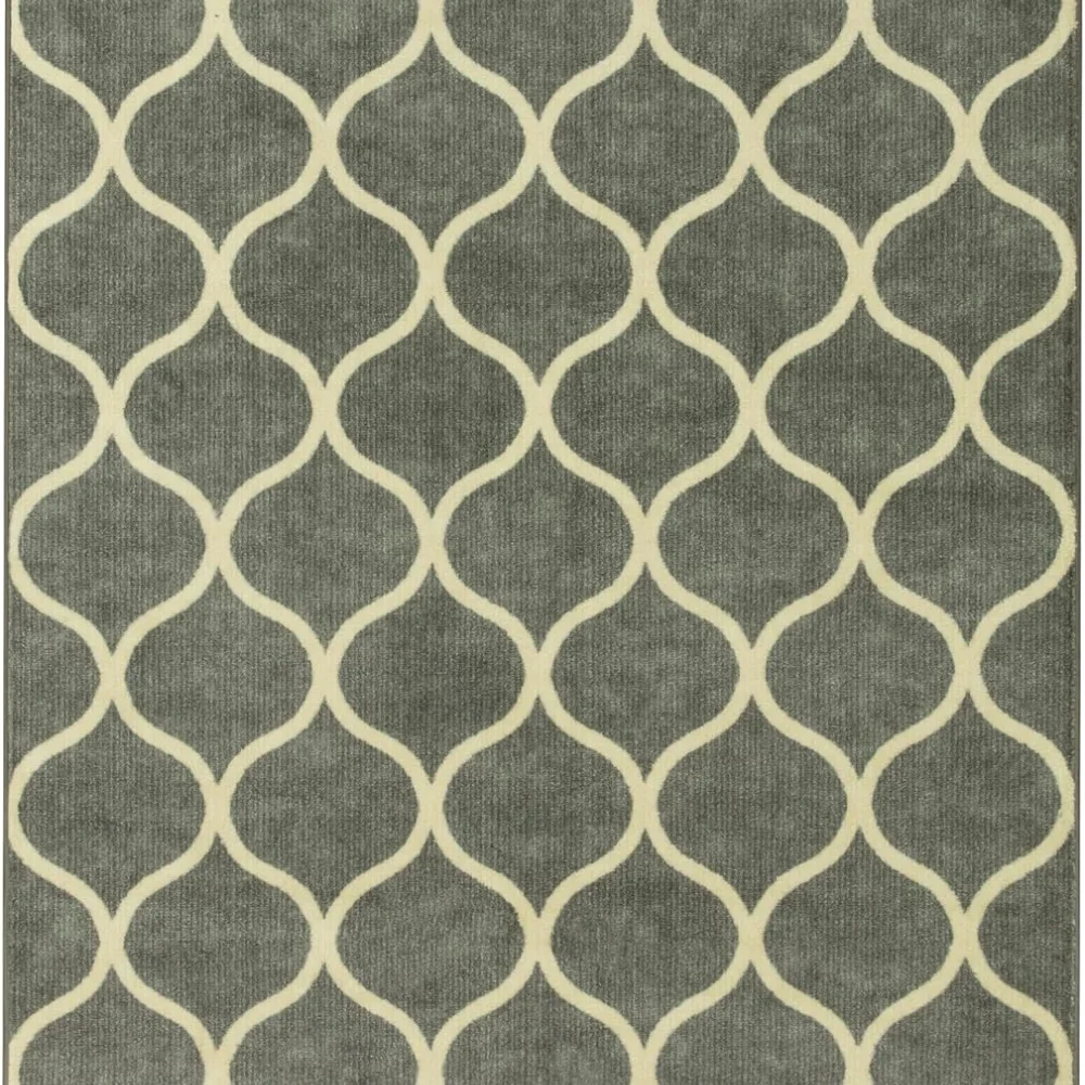 Rebecca Moroccan Trellis Runner, 2' x 6', Navy, view 7