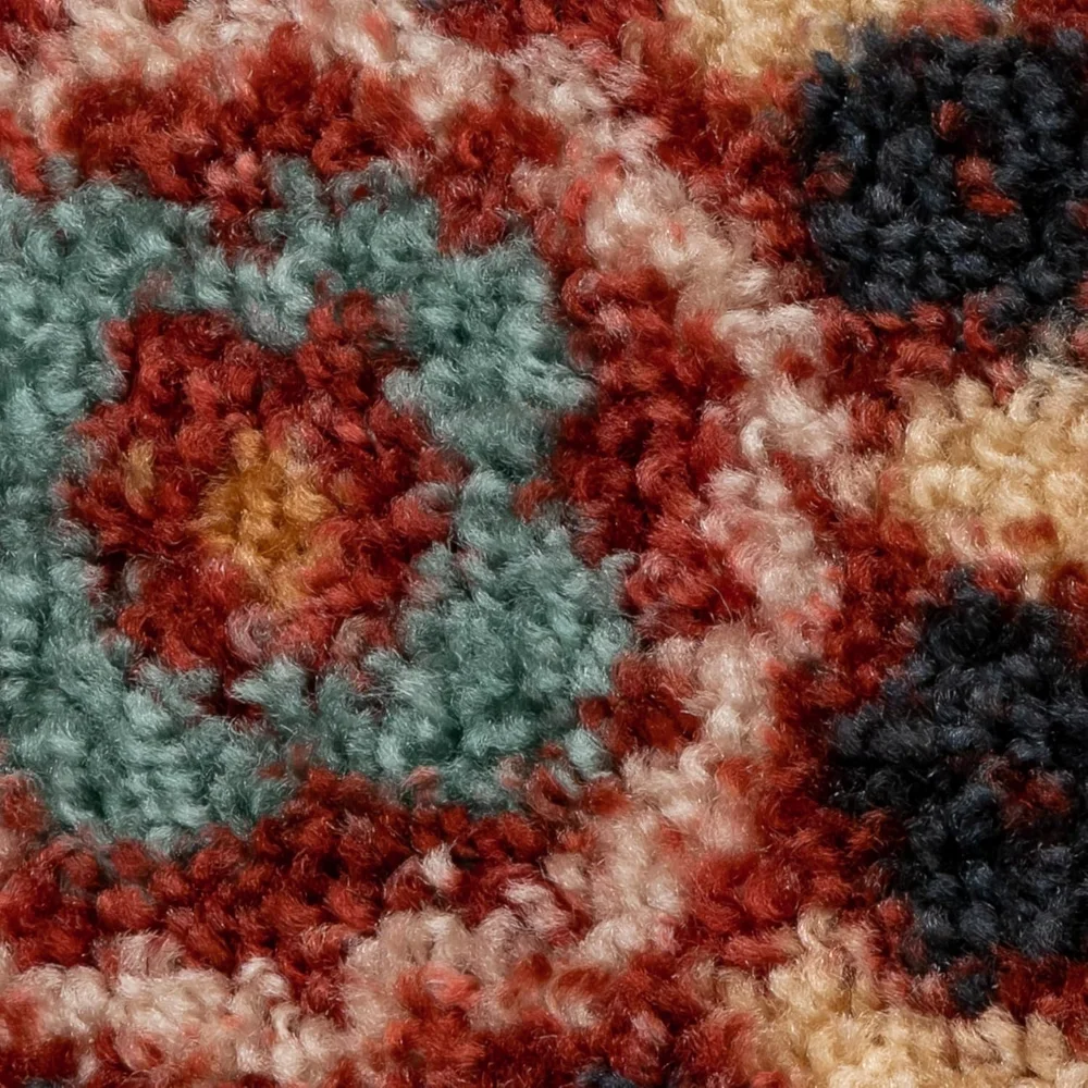 Reggie Floral Accent Rug, 1'8" x 2'10", Merlot, view 7