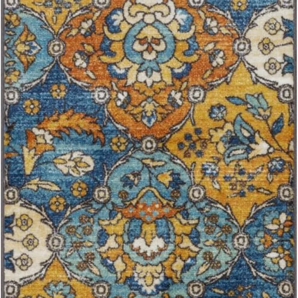 Sutton Oriental Runner, 2' x 6', Blue