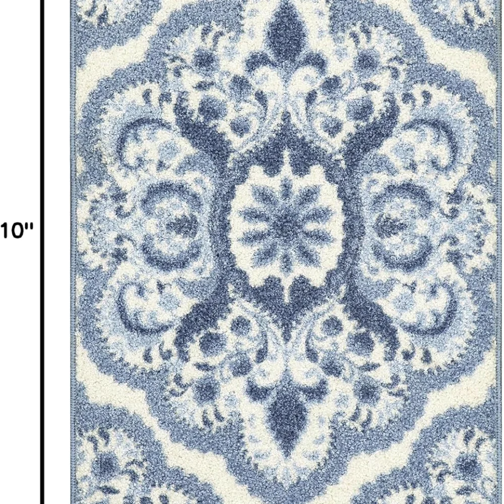 Vivian Medallion Accent Rug, 1'8" x 2'10", Blue, view 3