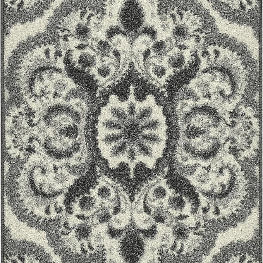 Vivian Medallion Accent Rug, 1'8" x 2'10", Grey