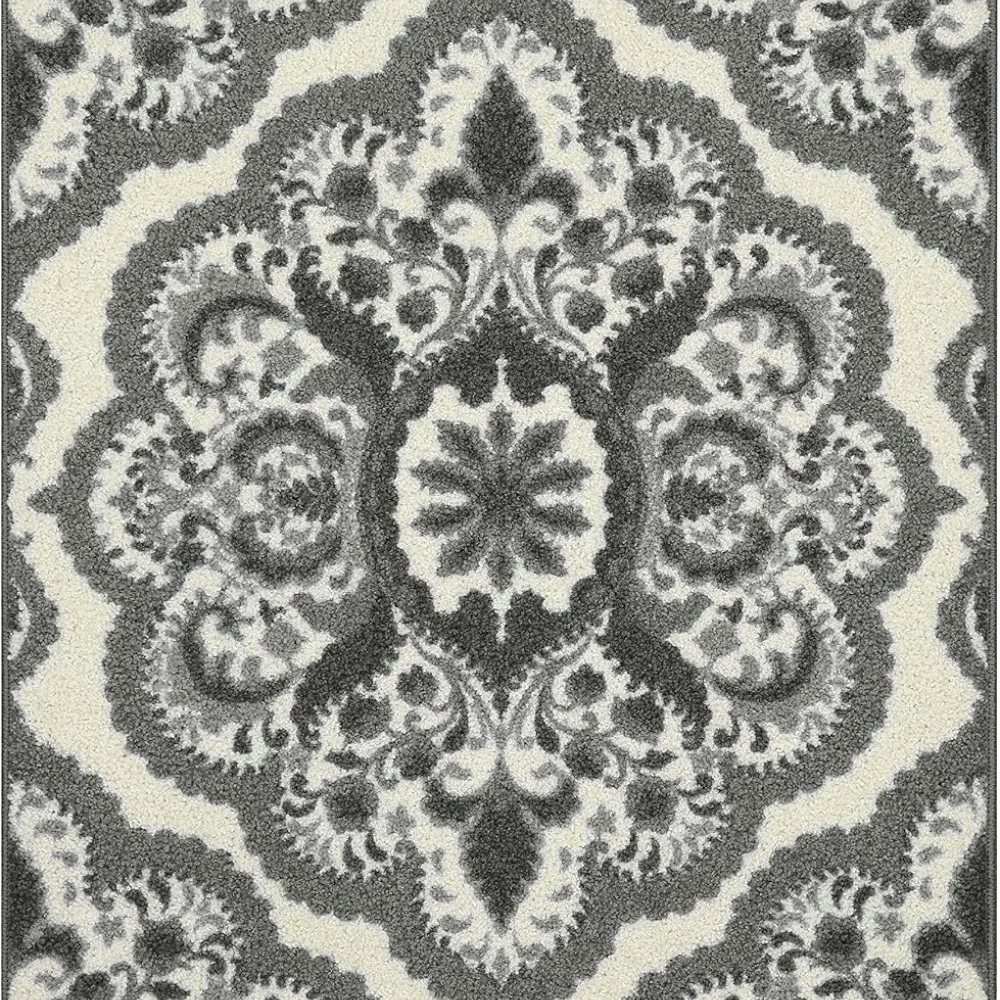 Vivian Medallion Accent Rug, 2'6" x 3'10", Grey