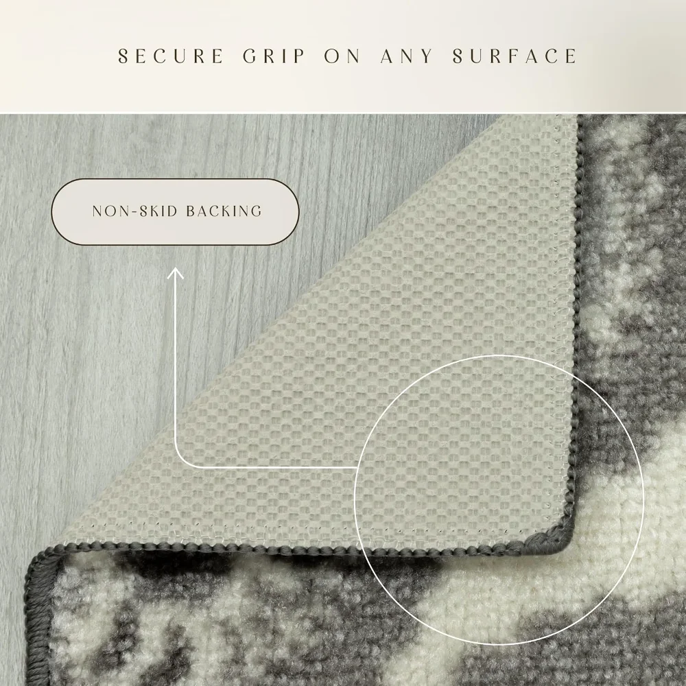 Vivian Medallion Runner, 2' x 10', Grey, view 5