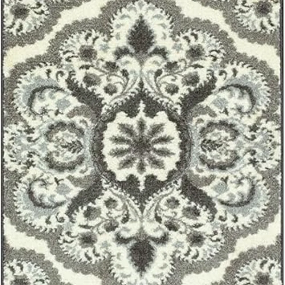 Vivian Medallion Runner, 2' x 10', Grey