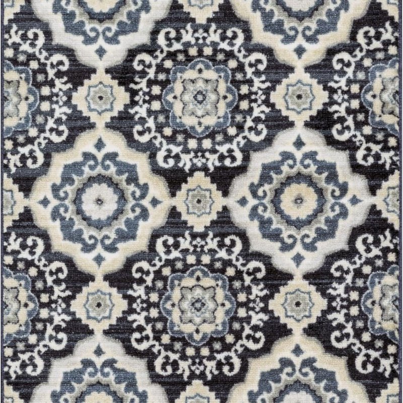 Camilla Medallion Accent Rug, 2'6" x 3'10", Cream