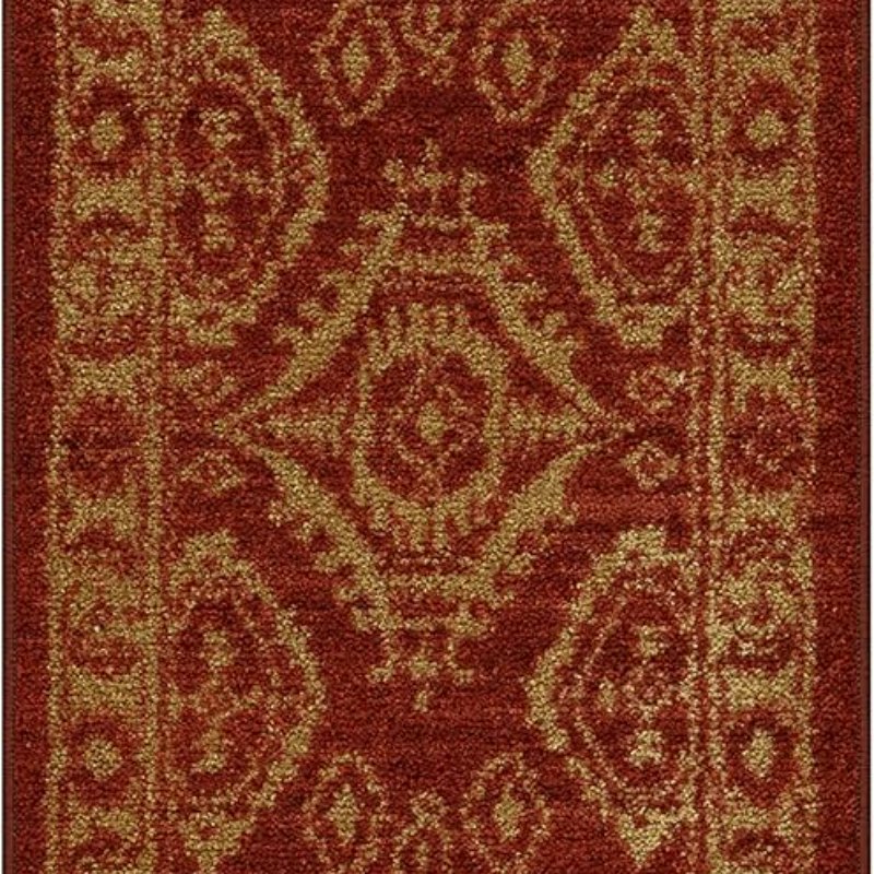 Georgina Traditional Runner, 1'8" x 5', Red