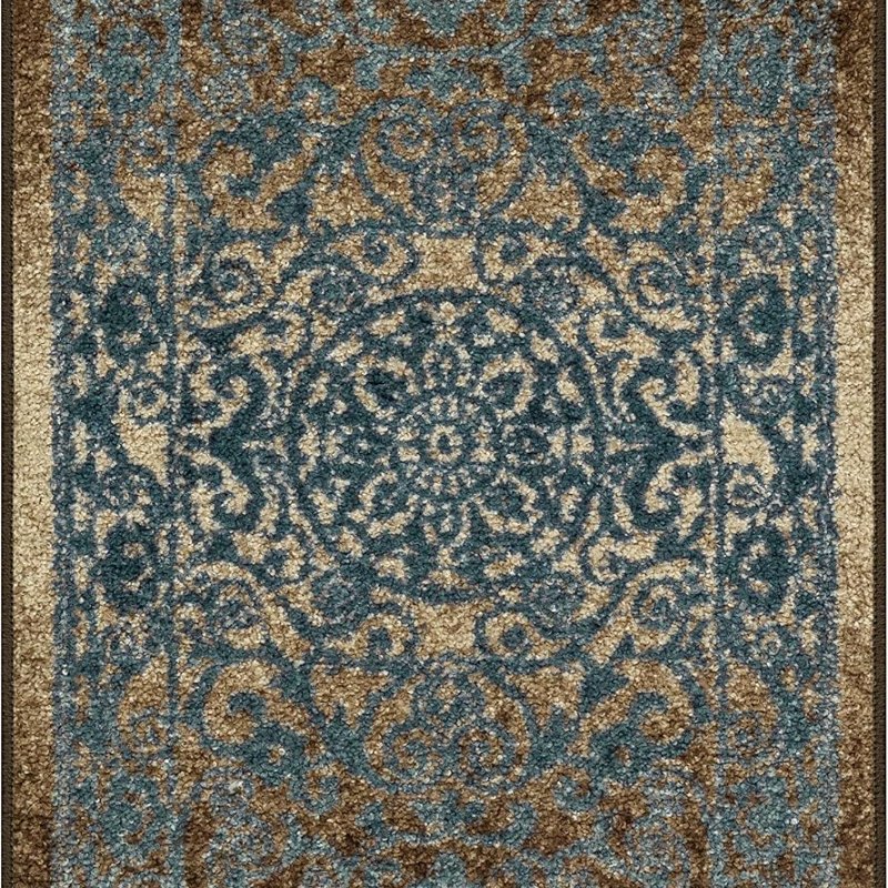 Pelham Vintage Medallion Accent Rug, 1'8" x 2'10", Blue