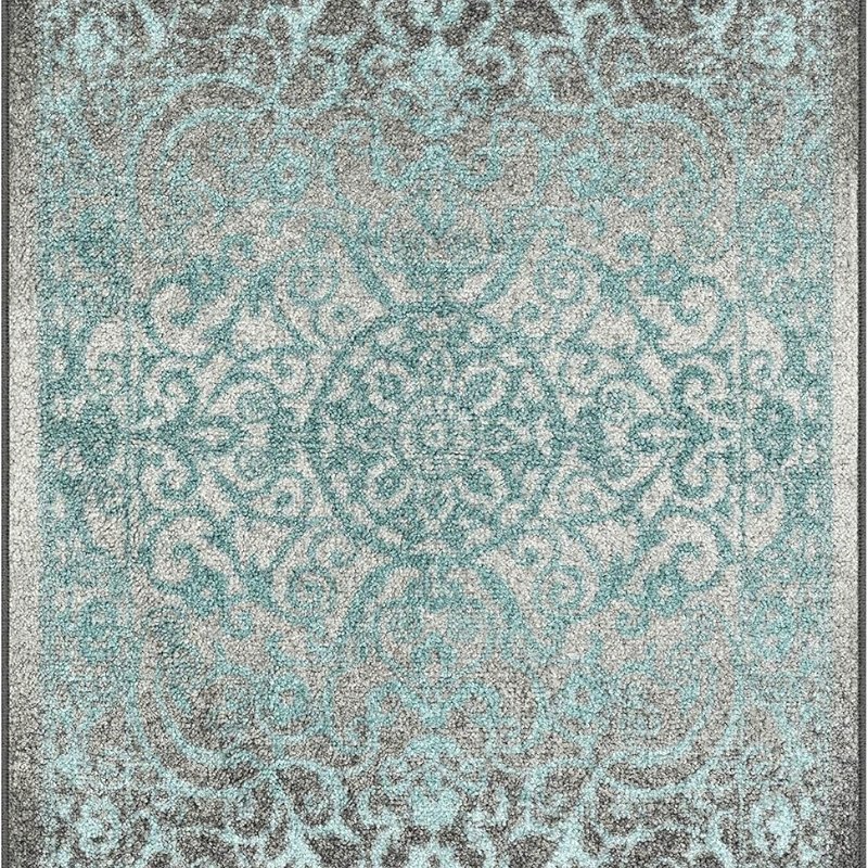 Pelham Vintage Medallion Accent Rug, 2'6" x 3'10", Grey