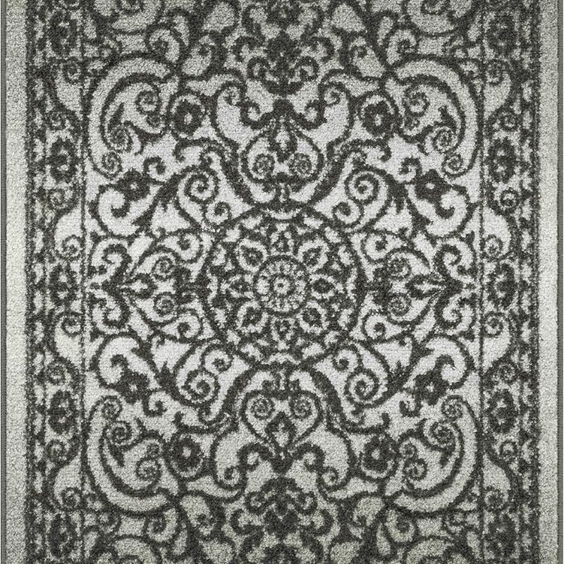 Pelham Vintage Medallion Accent Rug, 2'6" x 3'10", Grey