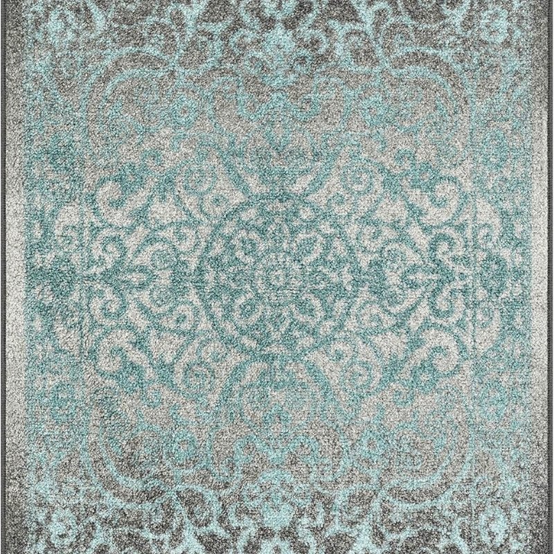 Pelham Vintage Medallion Pet Mat, 3'4" x 5', Grey