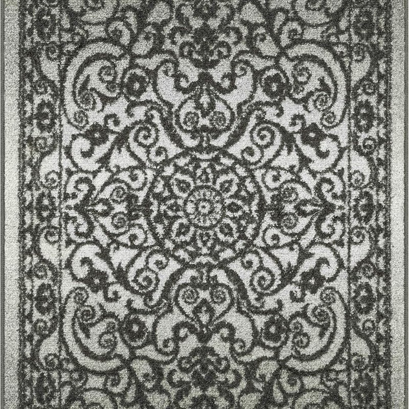 Pelham Vintage Medallion Pet Mat, 3'4" x 5', Grey