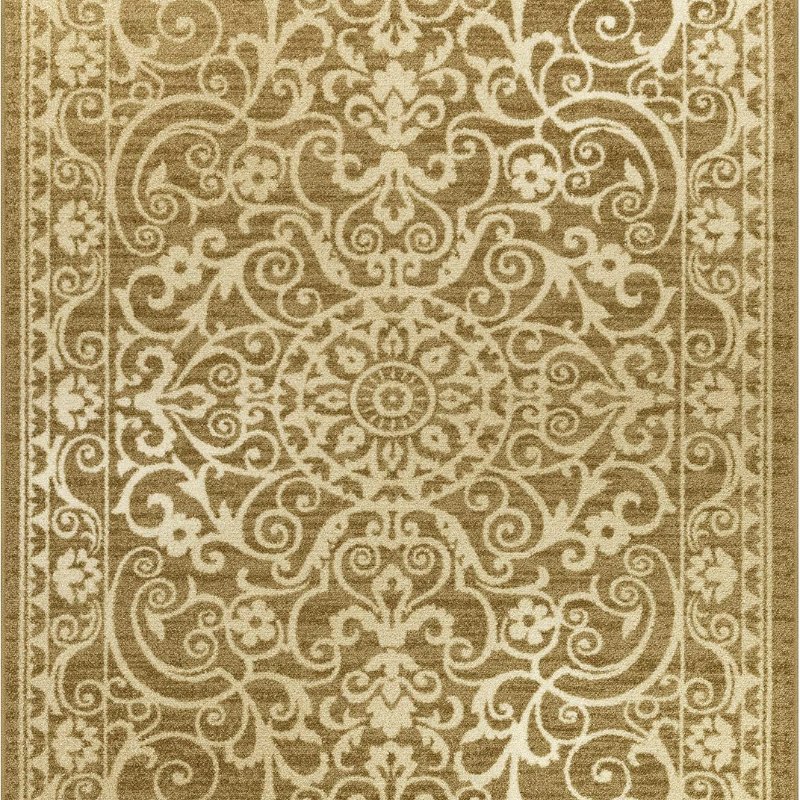 Pelham Vintage Medallion Pet Mat, 4'9" x 7', Khaki