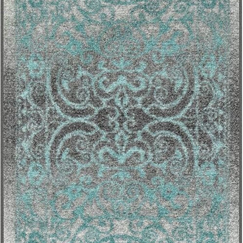 Pelham Vintage Medallion Runner, 1'8" x 5', Grey