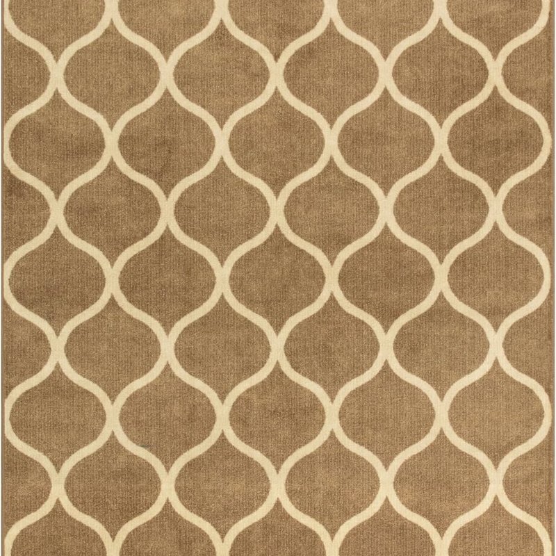 Rebecca Moroccan Trellis Pet Mat, 4'9" x 7', Taupe