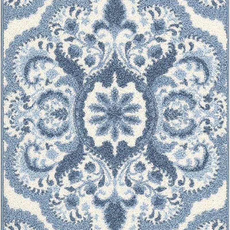 Vivian Medallion Runner, 2' x 6', Blue